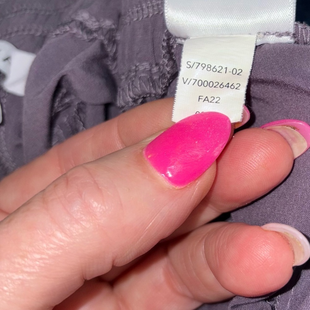 Athleta Savannah Jogger 14 Petite Featherweight Stretch Travel Pants Purple - Picture 6 of 6